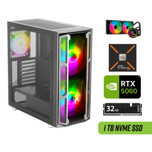 GRIFFIN G6 | RTX 5060 Gaming Pc | Ryzen 5 7500F | 32GB Ram | 1TB SSD | Sıvı Soğutucu | Hazır Oyun Bilgisayarı
