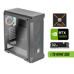 RTX 5060’lı Gaming PC | Ryzen 5 7500F | 32GB DDR5 | 1TB SSD | Hazır Oyun Bilgisayarı
