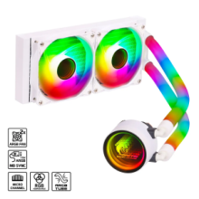 GREEN GLACIER 240 STREAM-ARGB Sıvı Soğutucu Beyaz 240MM Aıo Sıvı Soğutma
