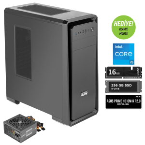 GREEN Pars Evo İntel i5 11400 İşlemci 16GB DDR4 Ram 256GB M2 SSD Freedos Masaüstü Bilgisayar