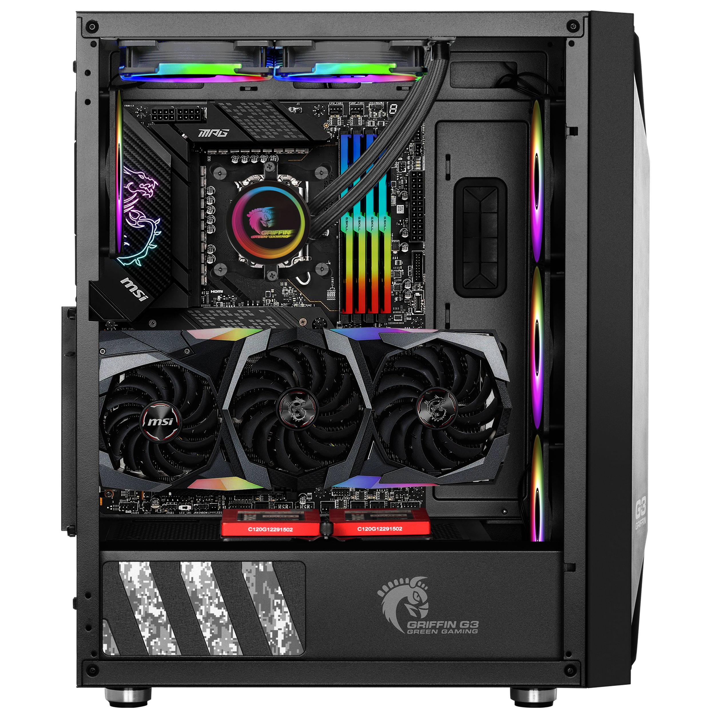 GREEN GRIFFIN G3 Plus Oyun Bilgisayarı Kasası (PSU Yok)